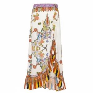 Cleobella Devansh Skirt in Kali Print  Boho Midi Skirt  Size Medium NWT